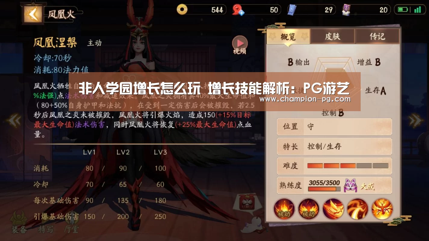 非人学园增长怎么玩 增长技能解析:PG游艺(图2) PG游艺